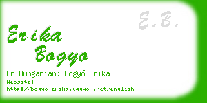erika bogyo business card